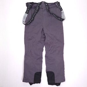 Couloir Mens Grey Ski Pants Waterproof Breathable Suspenders Snow Bibs Size 34 L
